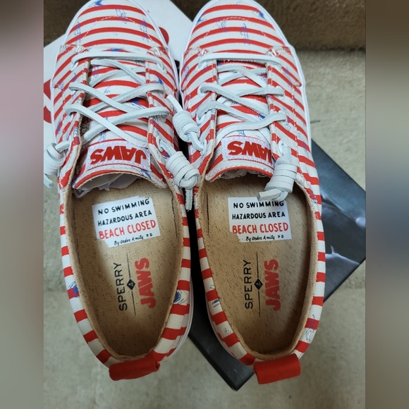 SPERRY×JAWS CREST VIBE RED SHOES! - Picture 2 of 11